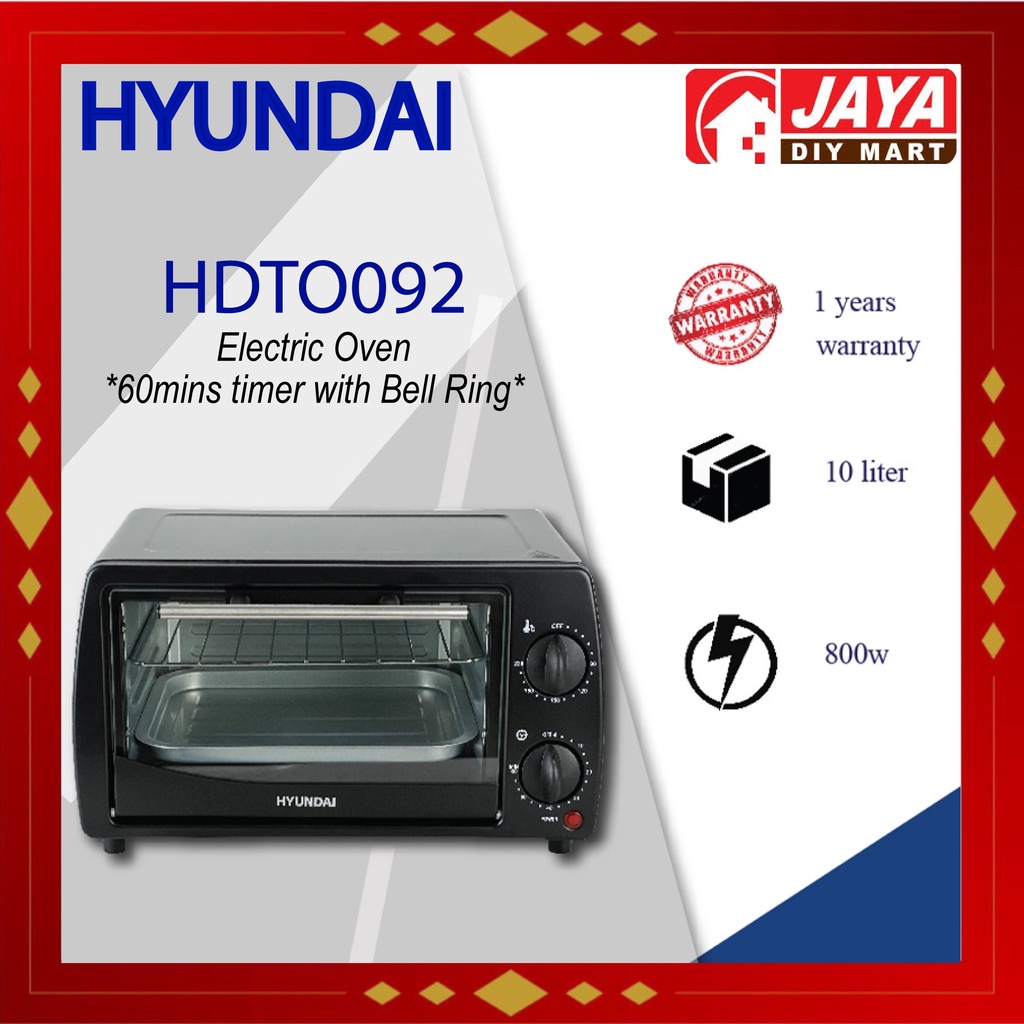 HYUNDAI HDTO092 10L ELECTRIC OVEN HDTO09210L Shopee Malaysia