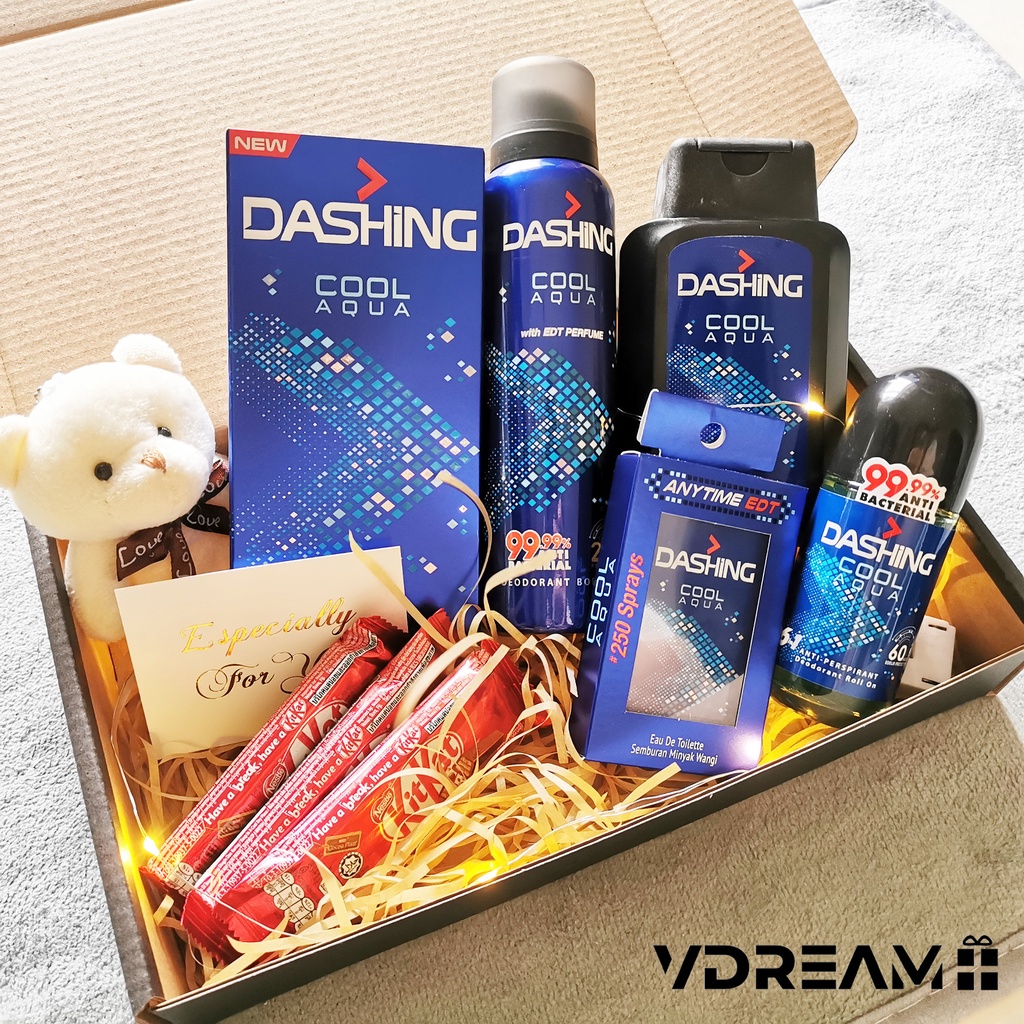 DASHING Perfume Hantaran Hadiah Hamper Gift Set for men Giftbox Shopee Malaysia