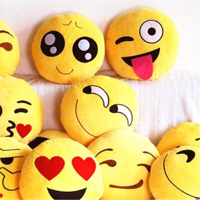 Cheap sales emoji cushions