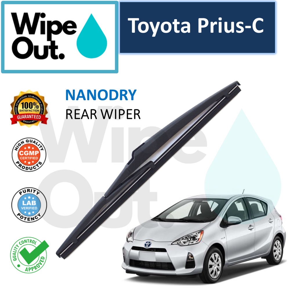 Toyota PriusC / Prius C WipeOut NANODRY Rear Wiper Blade / Wiper