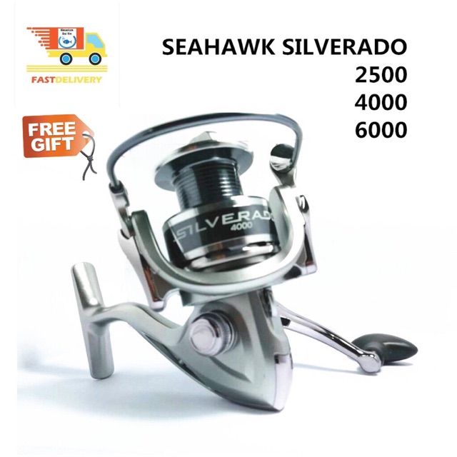 SEAHAWK SILVERADO SPINNING FISHING REEL 2500 / 4000 / 6000