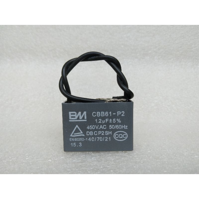 CAPACITOR BM 1.2UF 450VAC (P2) KIPAS KAPASITOR (for Table Fan, Stand