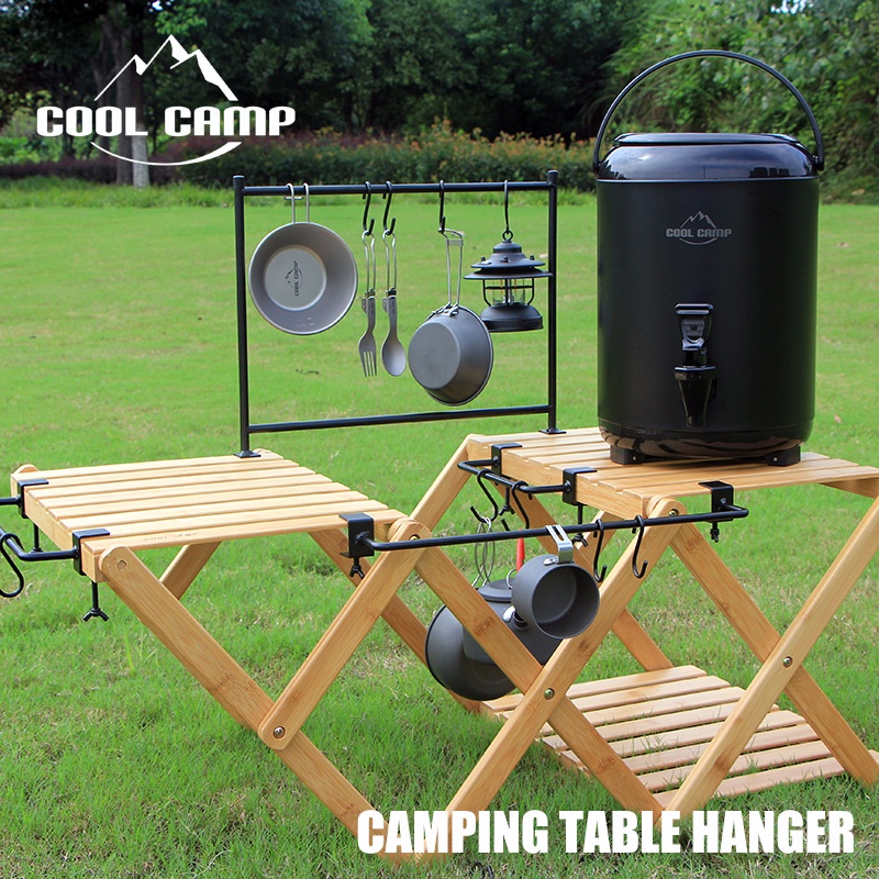 Universal Outdoor Table Hanging Rod Portable Camping Rack Picnic