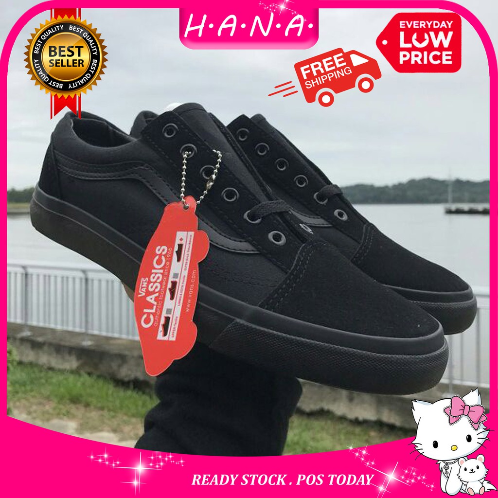 Vans all black 2025 price in malaysia