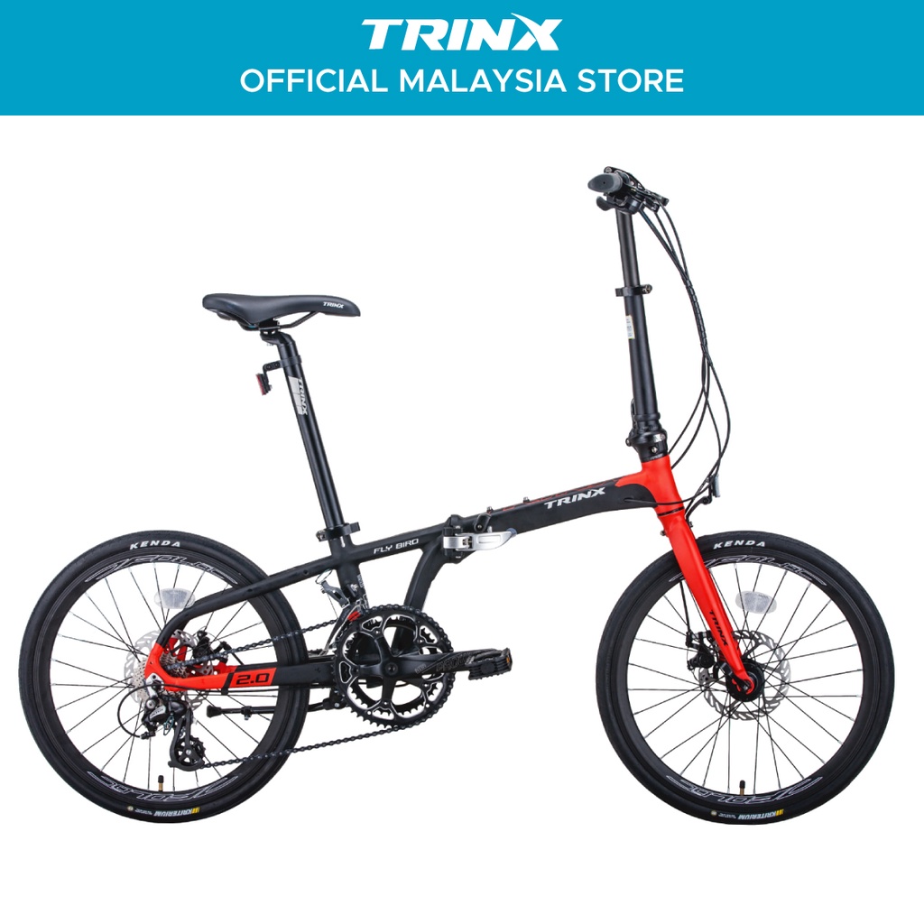 TRINX FLYBIRD 2.0 Folding Bike 2 x 8 Speed Alloy (20") Shopee Malaysia