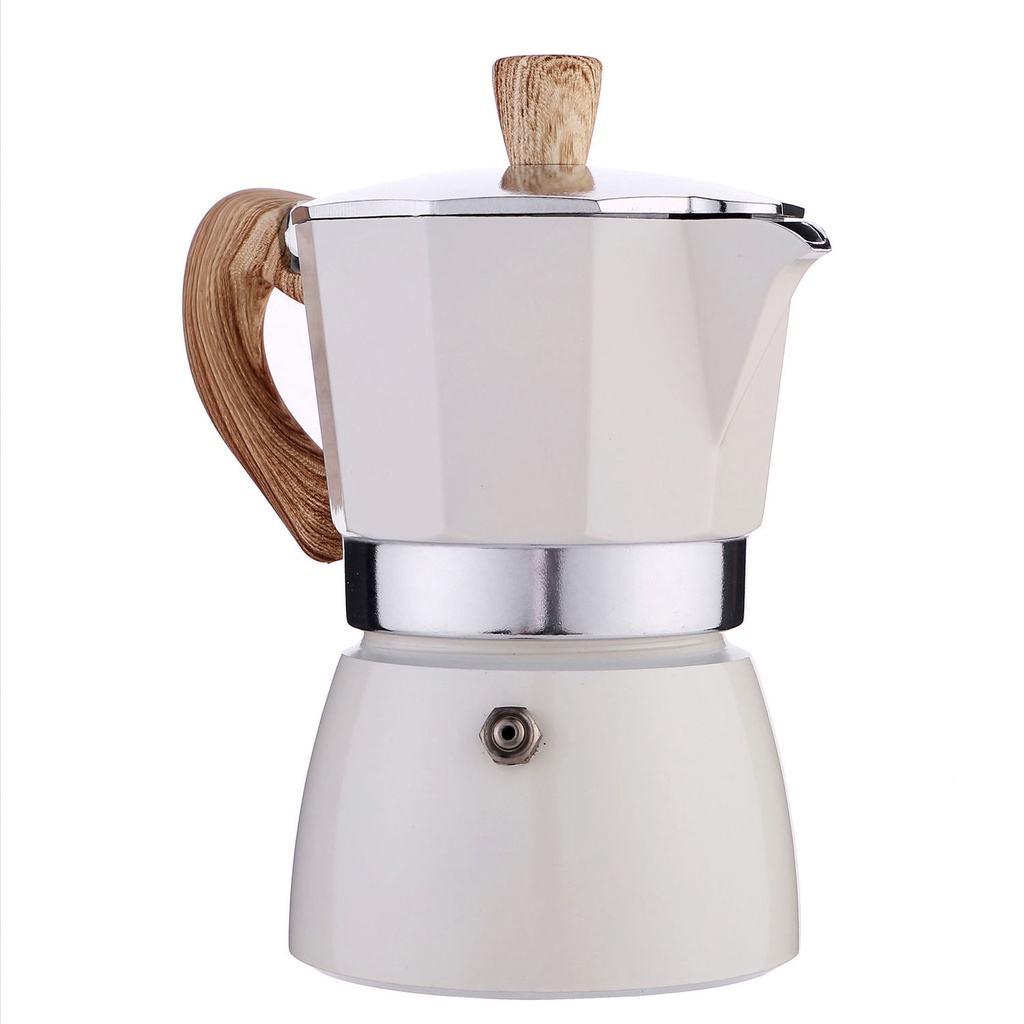 1pc 150ml Mini Aluminum Espresso Moka Pot, Italian Style Coffee Maker For  Home Use With Filter Paper