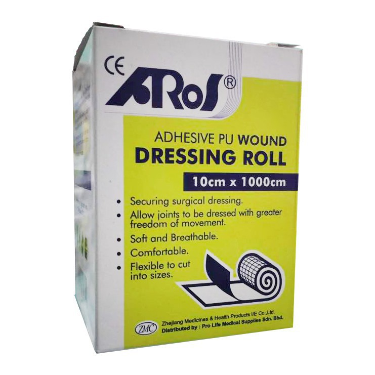 AROS ADHESIVE PU WOUND DRESSING ROLL 10CM X 1000CM Shopee Malaysia