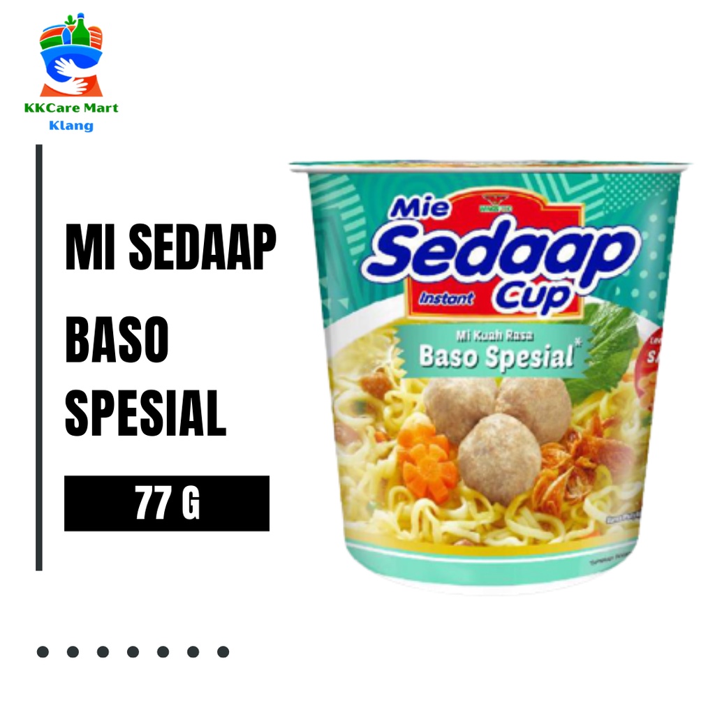 Mie Sedaap Baso Spesial 1 Cup 77g Shopee Malaysia