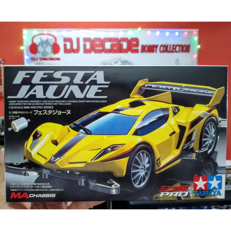 Set Mini 4WD Compatibile Tamiya Korea 92445 – Festa Jaune TKC Special, Telaio MA Edizione Limitata