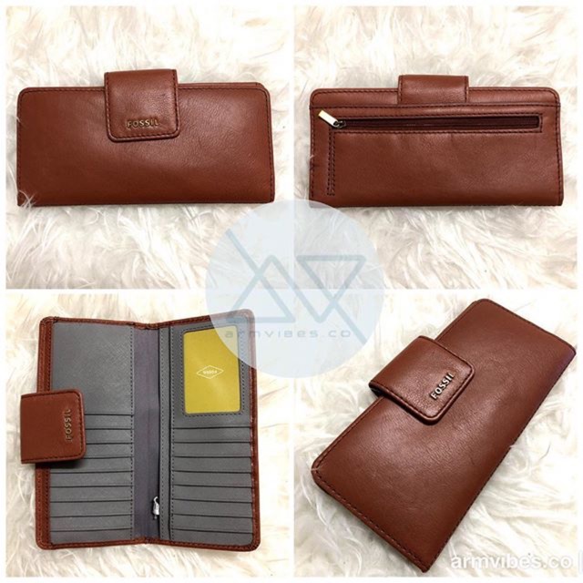 Madison slim clutch discount fossil