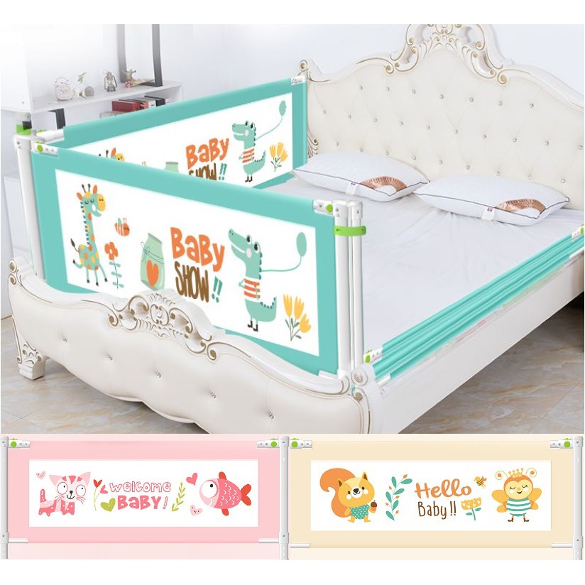 Baby Gift Vertical Lift Baby Safety Bed Guard / Bed Rail 1.2 Meter / 1.