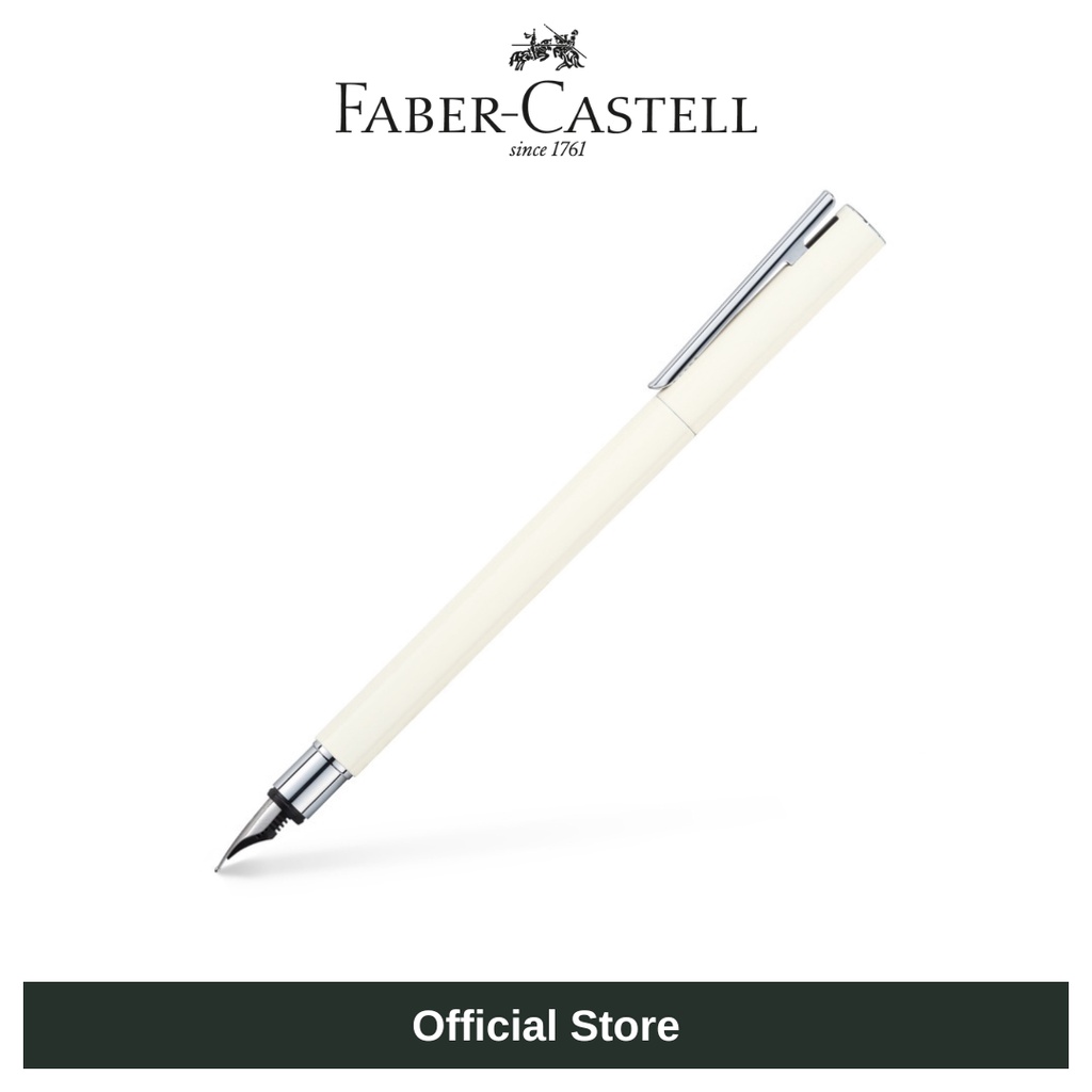 [FaberCastell] Neo Slim Ivory Shiny (Ball Pen / Gel Pen / Rollerball / Fountain Pen) Free