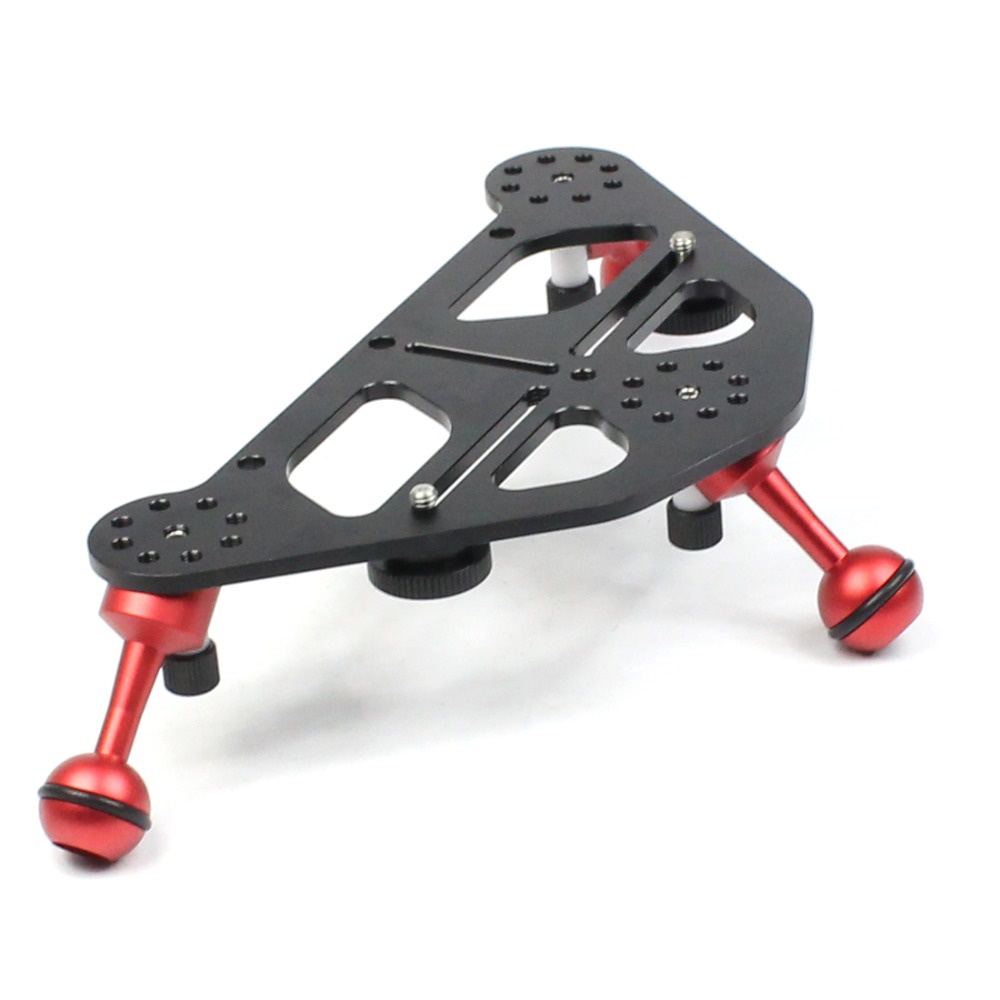 XT-XINTE Aluminium DSLR Diving Photo Triangular Gimbal Tray Rig Mount ...