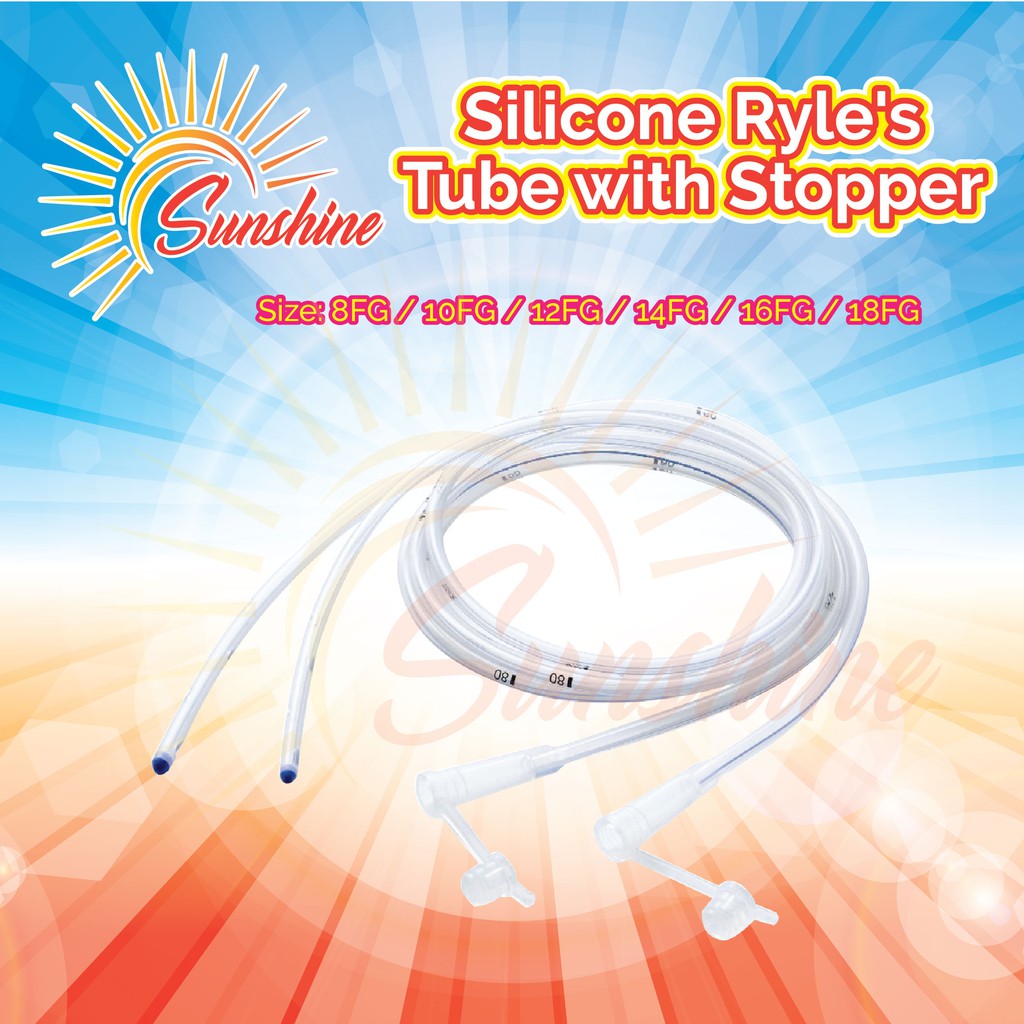 Suncare 100% Fully Silicone Ryle's Tube Nasogastric Feeding Ryle's ...