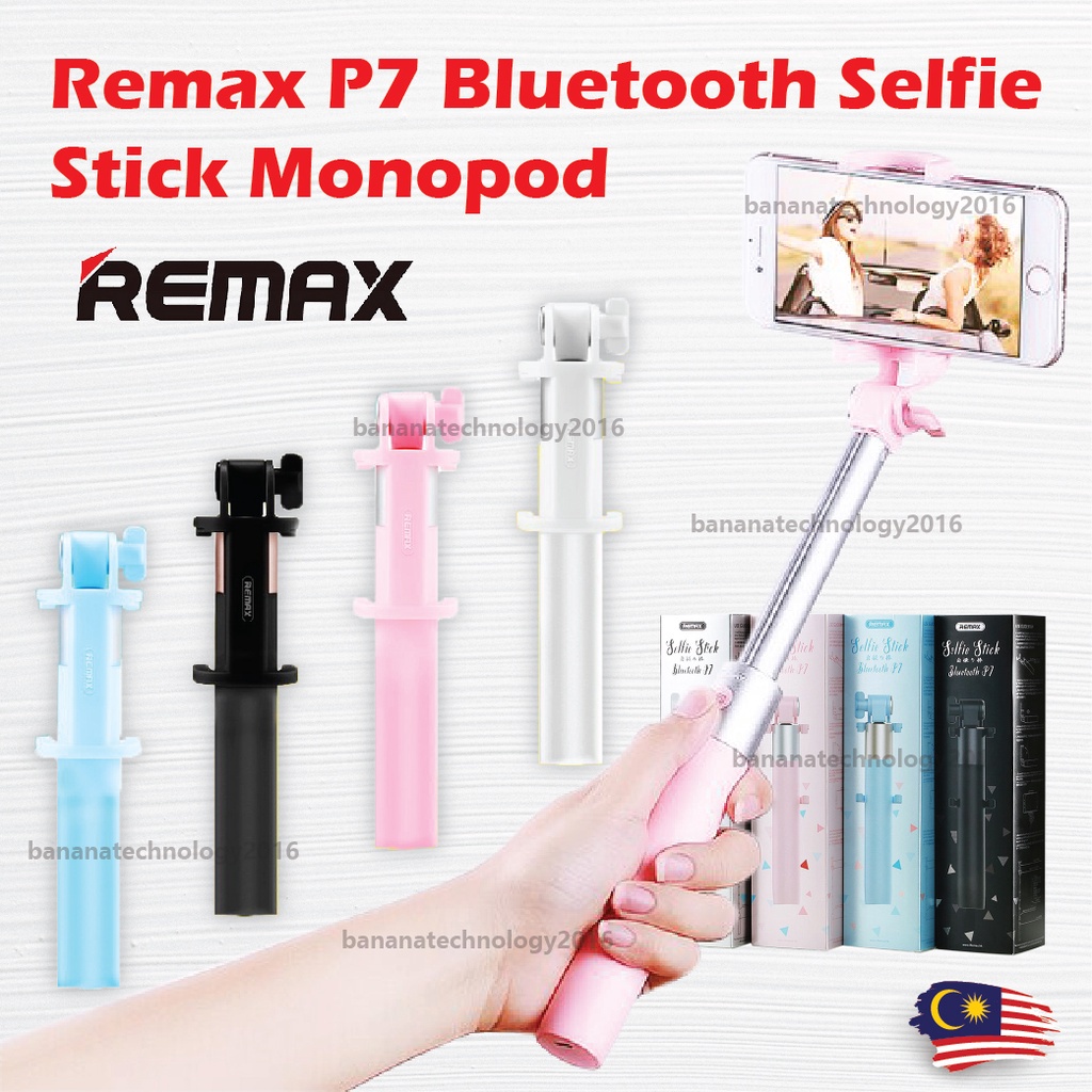 Remax P7 Bluetooth Selfie Stick Monopod Selfie Stick Bluetooth Selfie ...
