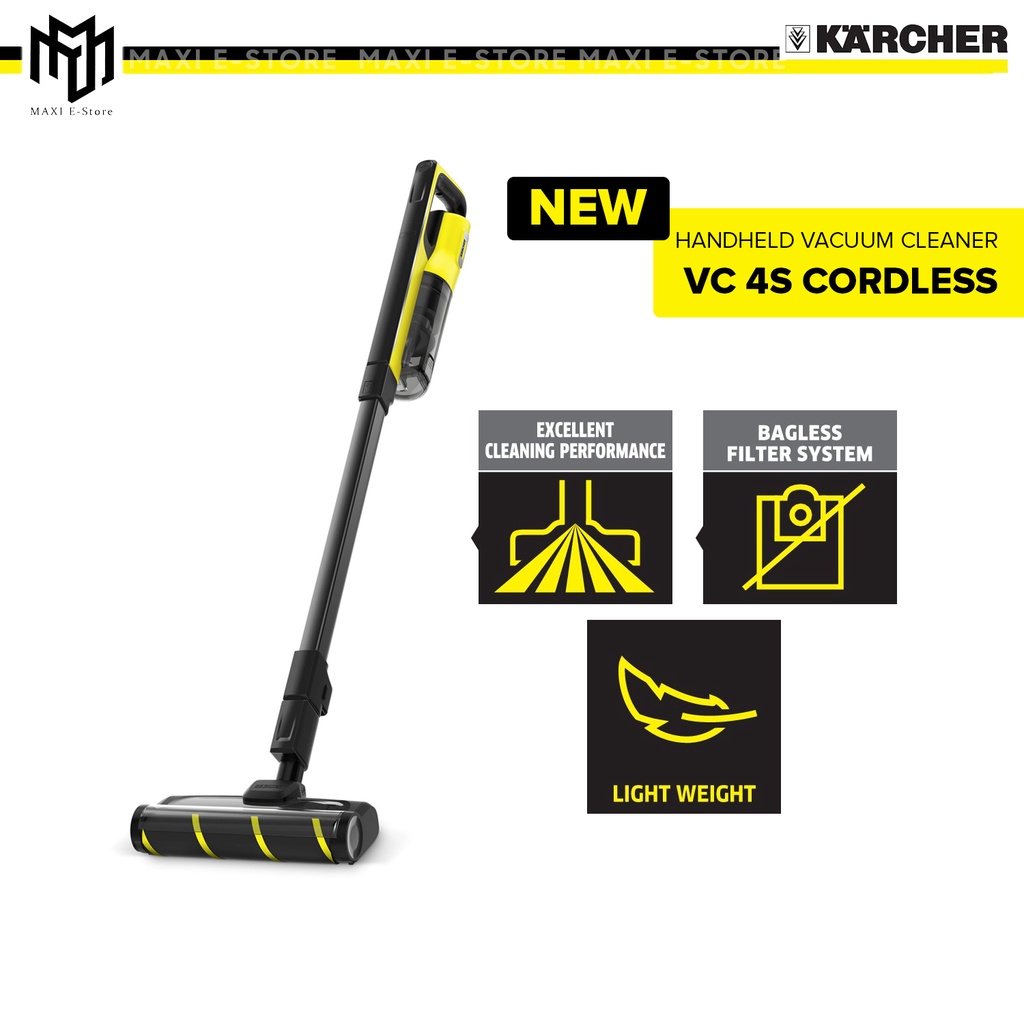 Karcher VC 4s Cordless Handheld Vacuum Cleaner 60min - VC4S | Shopee .