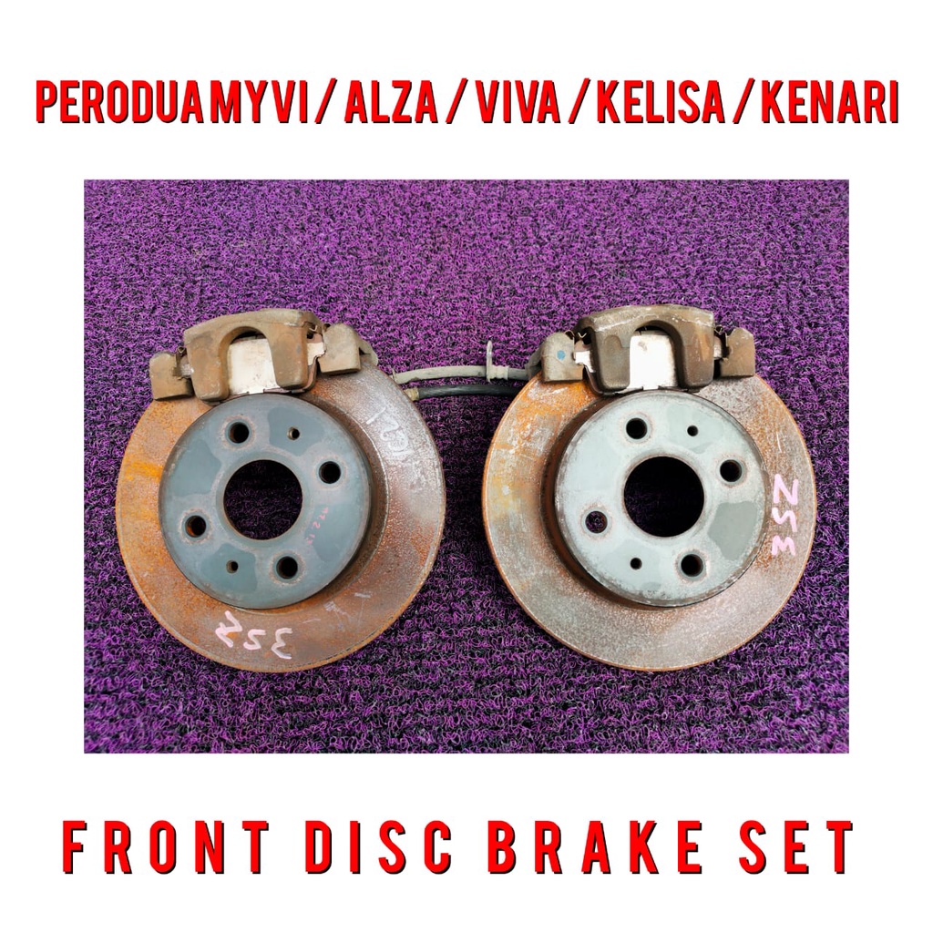 Toyota BB 3SZ Front Disc Brake Set For Myvi Viva Alza Kenari Kelisa ( 9