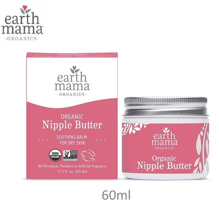 Earth Mama Organic Nipple Butter (60ml) Nipple Cream / Earth Mama Angel ...