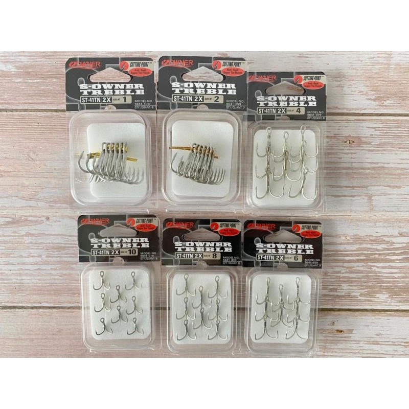 Ready Stock Owner Hook Treble Hook ST-41TN 2X (Japan) | Shopee Malaysia