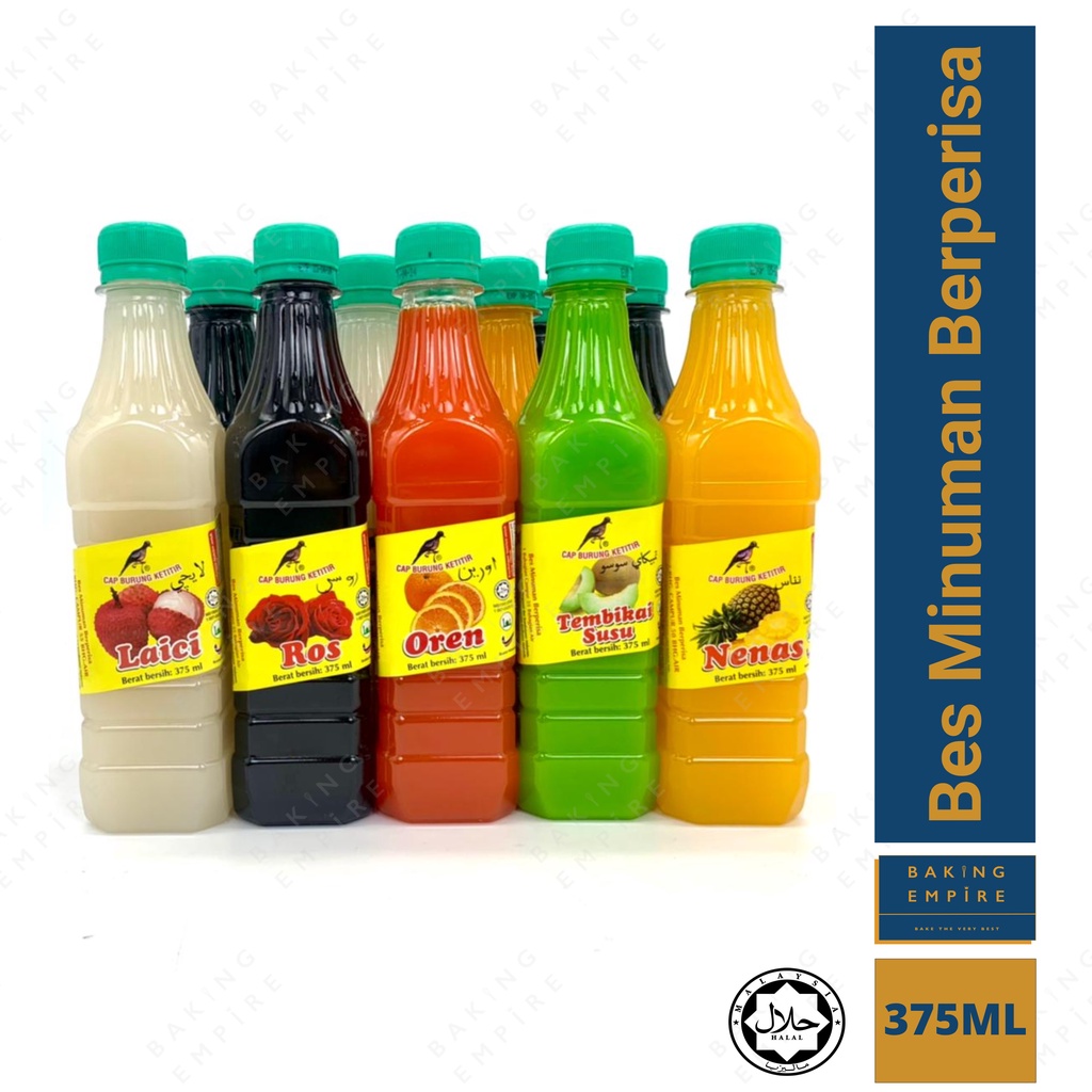 Bes Minuman Berperisa / Air Sirap 375ML (14 Perisa) | Shopee Malaysia