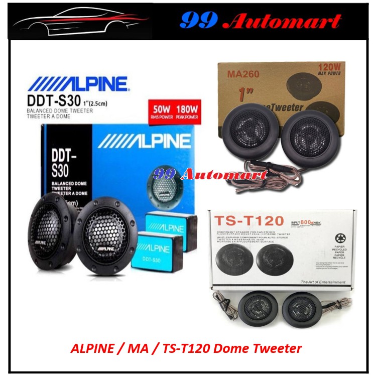 プレゼントを選ぼう！ TOTMOX Car Stereo Speaker, ddt-s30 Tweeter, 320W Maximum Power  Elite nd Aluminum Dome Tweeter