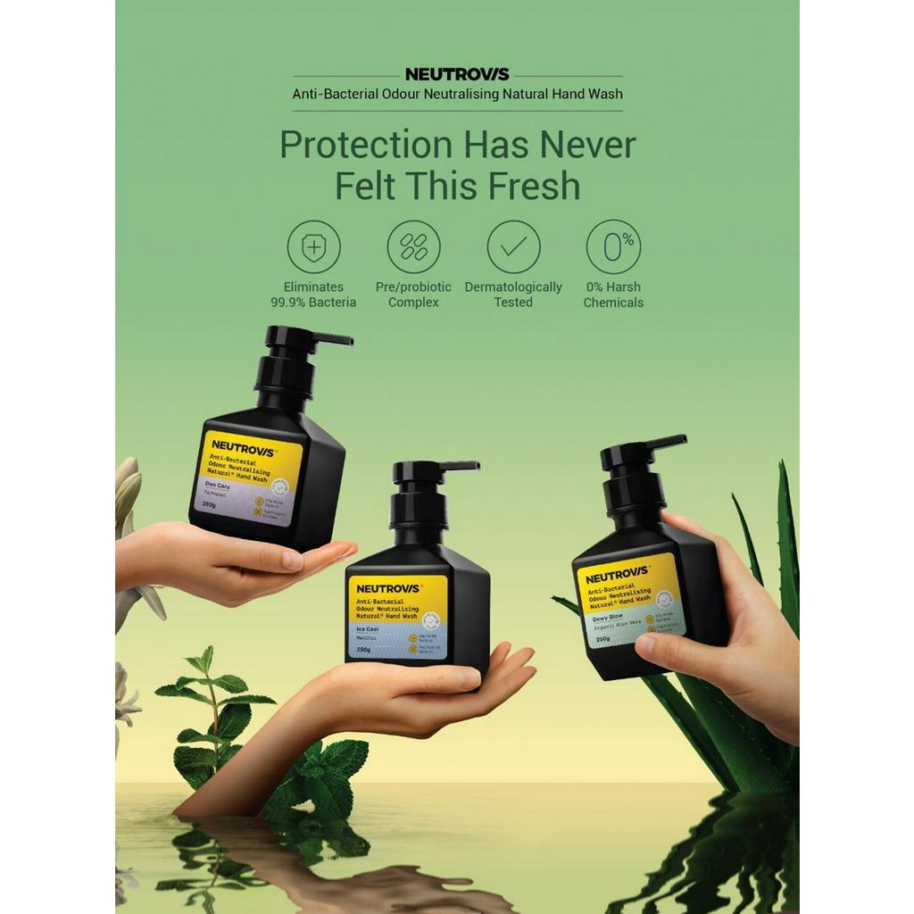 Neutrovis AntiBacterial Odour Neutralising Natural Hand Wash 250g