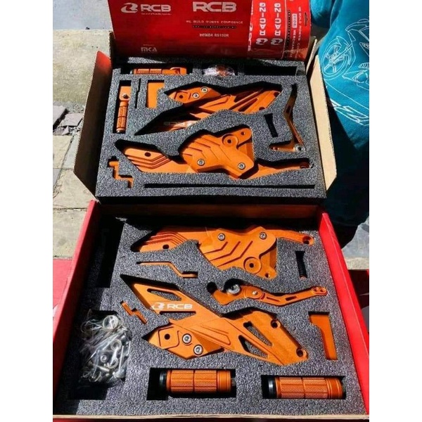 Honda RS150 / RS150R Footrest Full Set RCB Racing Boy Shopee Malaysia