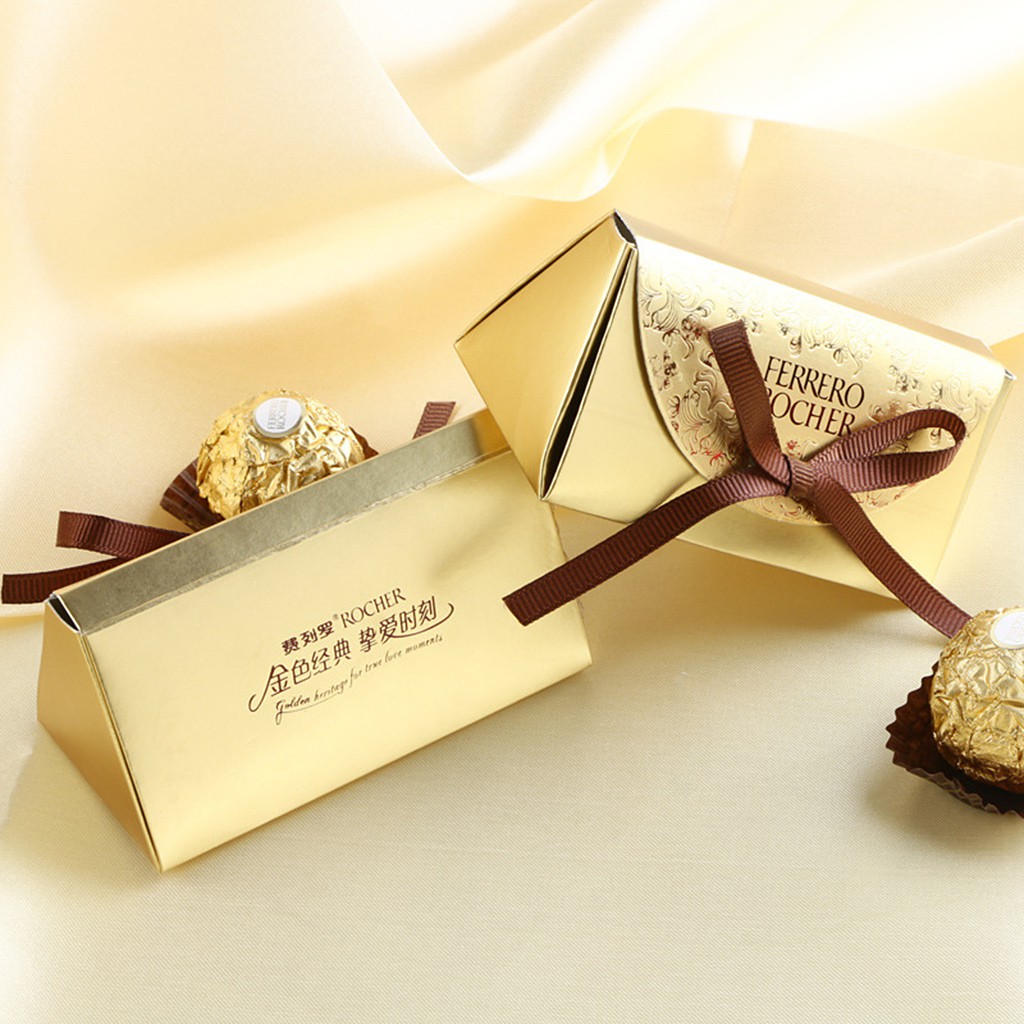 20/50Pcs Wedding Supplies Candy Boxes Party Baby Shower Ferrero Rocher ...