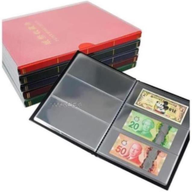 Pccb 20 Banknote Storage Album with 3 transparent compartments (can ...