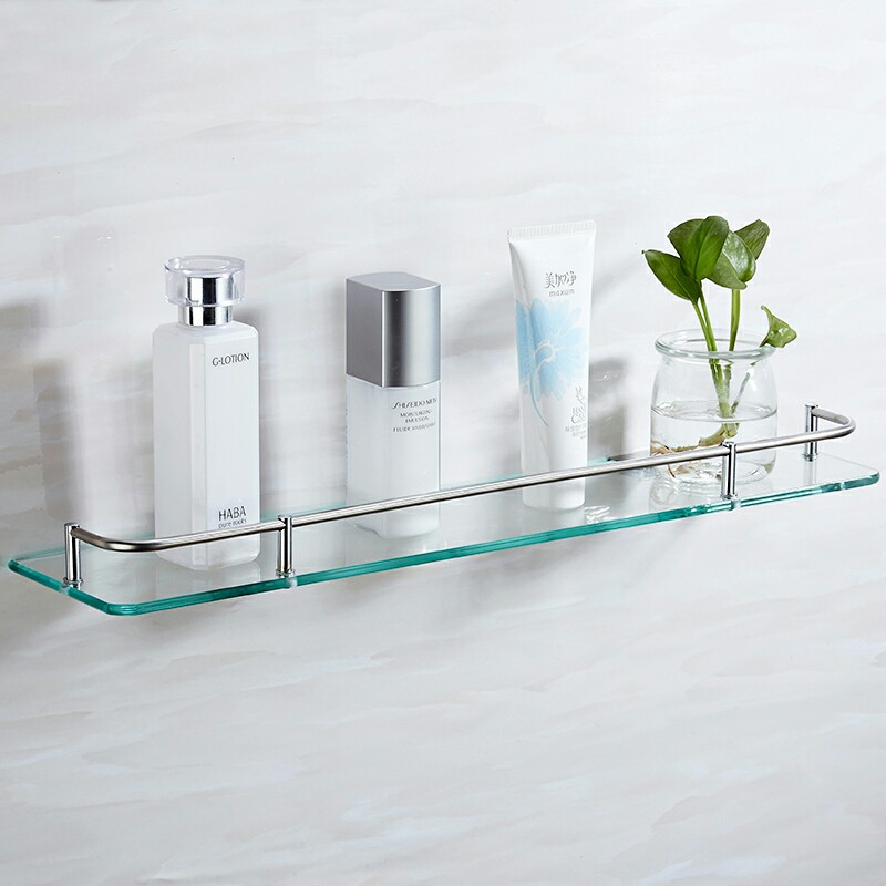 Bathroom Glass Shelf Wall Mounted / GLASS SHELF | Shopee Malaysia