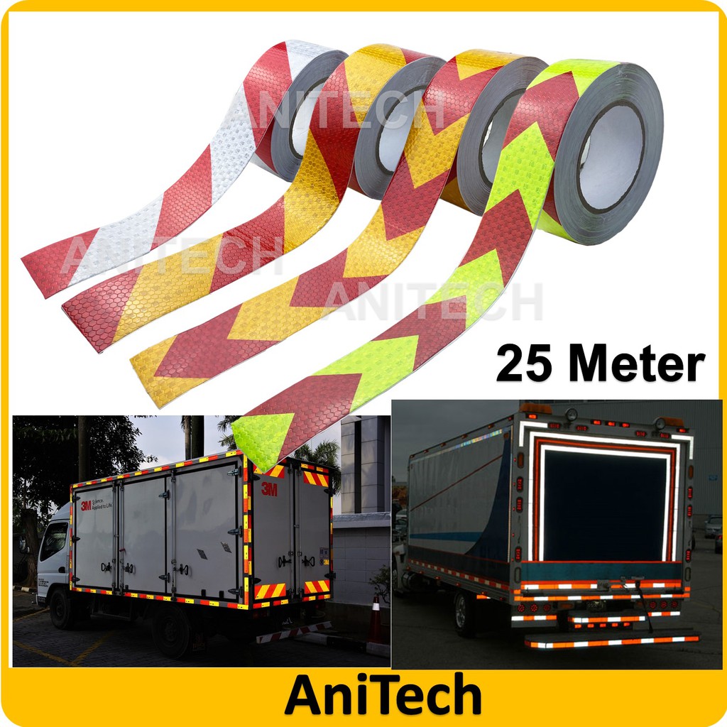 25M Arrow Marking Truck Lorry Car Safety Warning Conspicuity Reflective ...