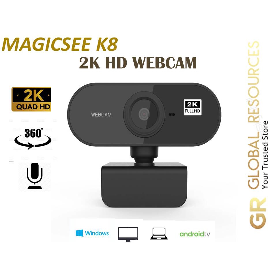 Magicsee 2K Web Camera For Computer PC Laptop Video Meeting Class web ...