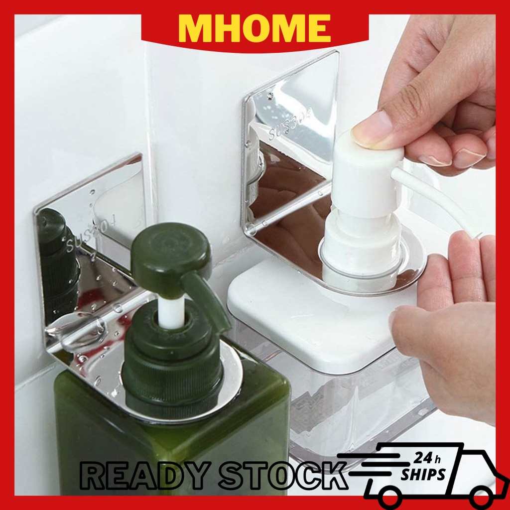 Shampoo Holder Hook Stainless Steel Wall Mounted Shampoo Hook Hand Soap