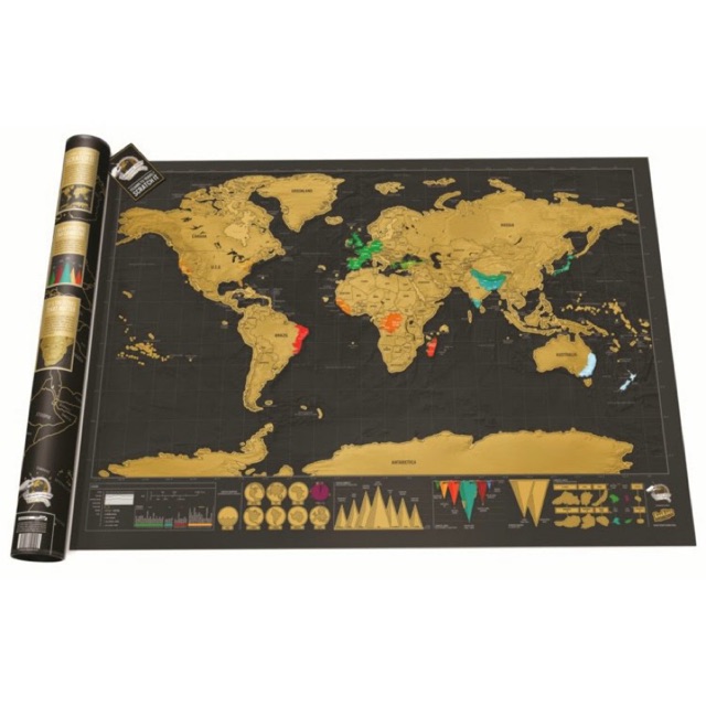 [Stratch Map] World Map Fun trip Capitals Scratch off Travel world map ...