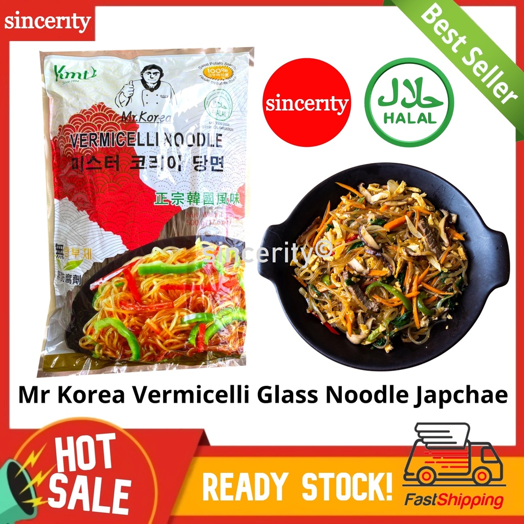 Halal Mr Korea Vermicelli Glass Noodle Japchae Noodle Sweet Potato