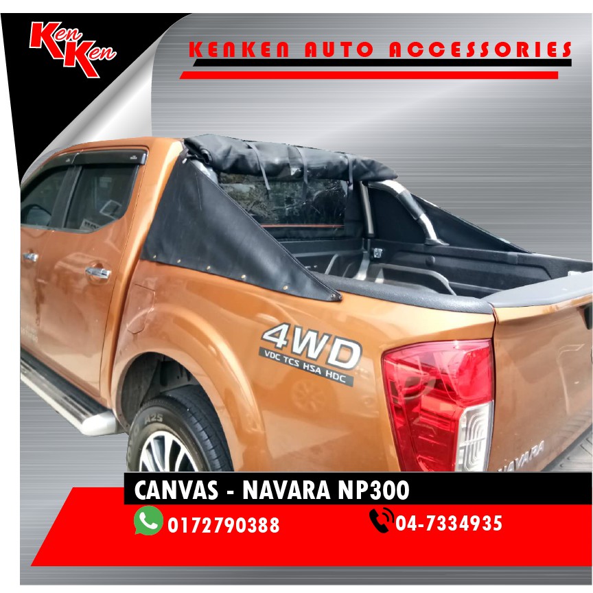 Nissan NAVARA NP300 OEM Rear Canvas Cover Shopee Malaysia