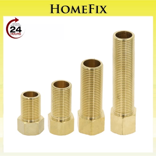 Brass Faucet Male Female Thread Adaptor Extension 25mm 50mm 70mm 90mm ...