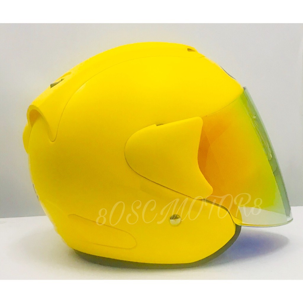 HELMET ARC RITZ YELLOW + VISOR RAINBOW | Shopee Malaysia