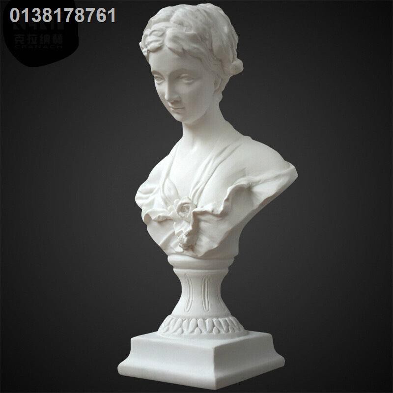 △❀少女维纳斯女神小石膏像摆件北欧装饰人物头像雕像树脂雕塑艺术品