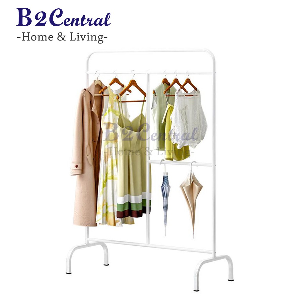 Japanese Style Carbon Steel Garment Hanger Organizer Cloth Rack Rak ...