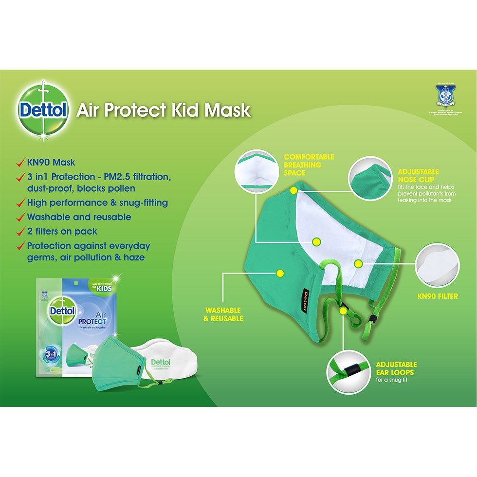 Dettol 100% Original Kid Mask | Shopee Malaysia