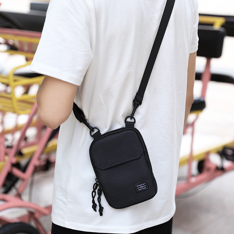 New Modern Sling Men s Korean Shoulder Messenger Bag Cotton Small Square Package Shopee Malaysia