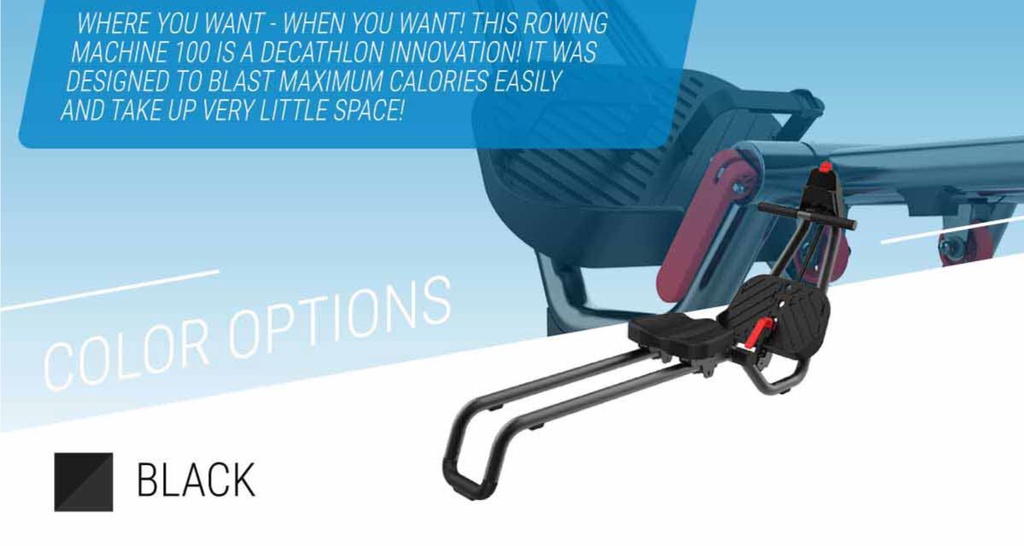 Decathlon rowing machine discount 100