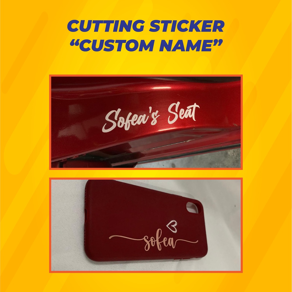 STIKER NAMA CASING, KERETA DLL CUSTOM | Shopee Malaysia
