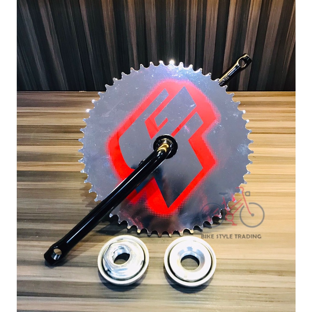 Crank Gt 44t 52t Full Set Bmx Bicycle Crank Bb Bearing S Arm Shopee Malaysia 7056