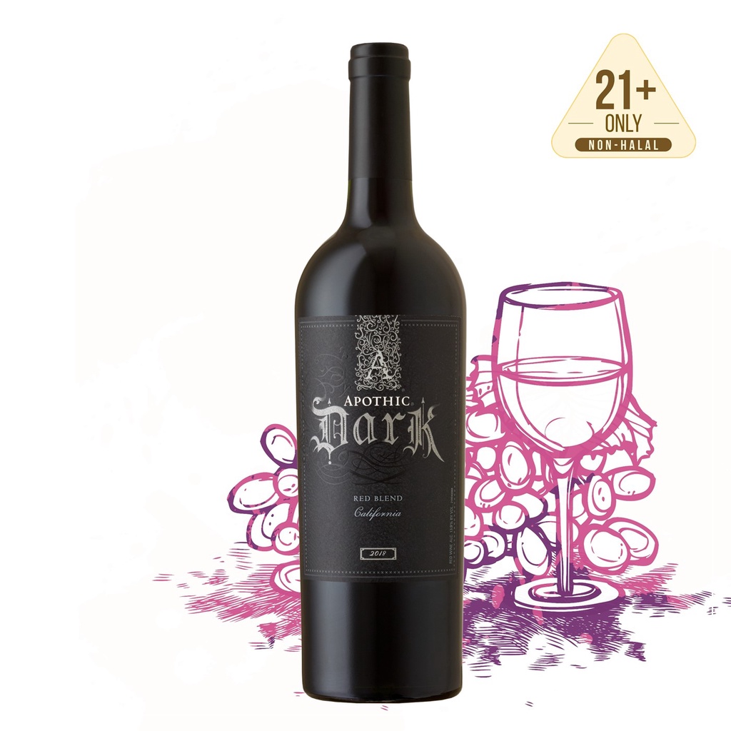 Apothic Dark Red Blend California Wine (750ml) | Shopee Malaysia