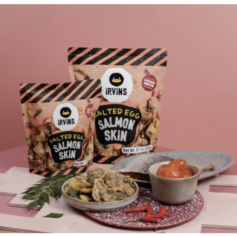 Irvins Salted Egg Salmon Skin Big (210Gr) | Shopee Malaysia