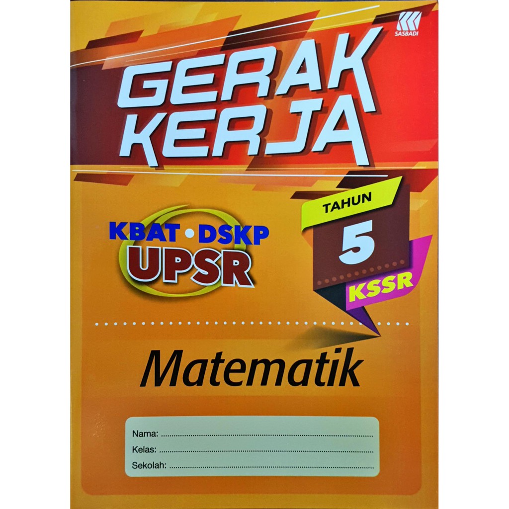 Buku Latihan Gerak Kerja Kssr Upsr Matematik Shopee Malaysia