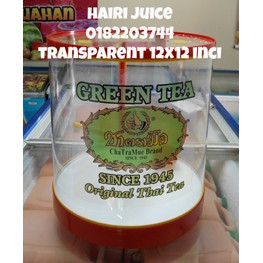 Sticker Air Balang Greentea Chatramue Transparent ( 12 x 12 inci ...
