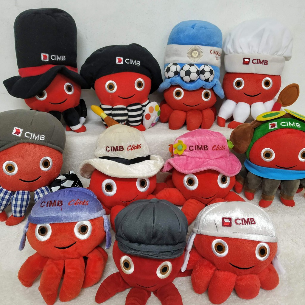 Cimb octopus soft toy 2024 2018